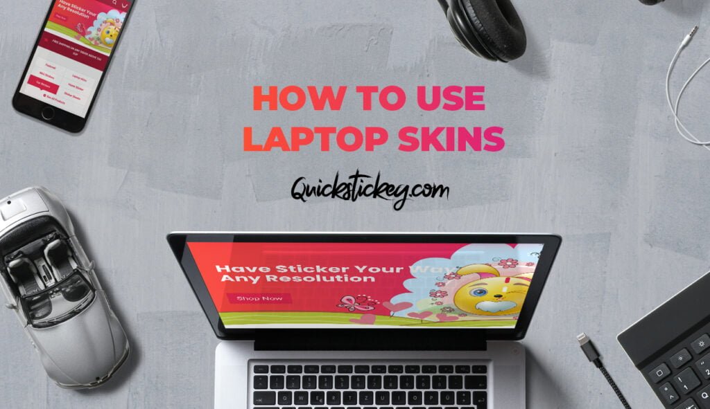How to apply laptop skins Quickstick Online Store