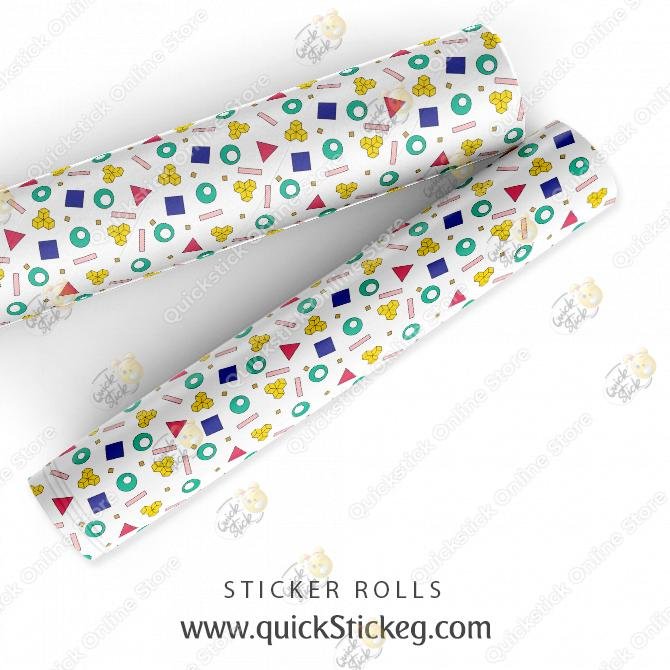 1 Geometric Sticker Roll - Image 1