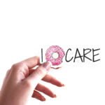 I donut care freehand text