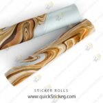 Gold Marble Sticker Roll