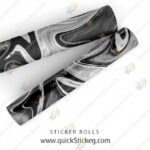 black & white Marble Sticker Roll