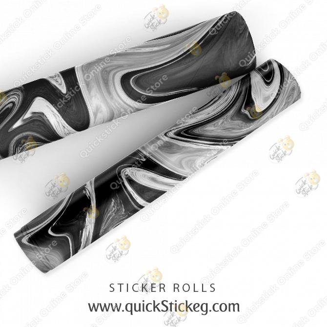 26 black & white Marble Sticker Roll - Image 1