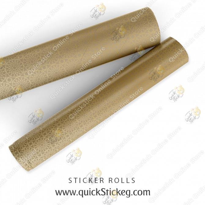5 Gold Ramadan Sticker Roll - Image 1