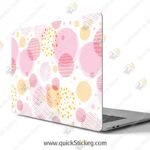 pink circles Laptopskin