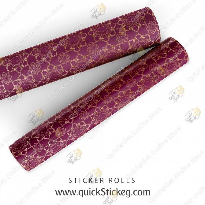 6 Dark blue Ramadan Sticker Roll - Image 1