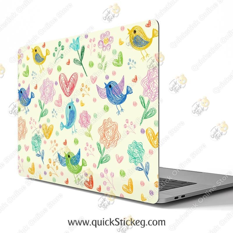 63 Birds Draw Laptopskin - Image 1