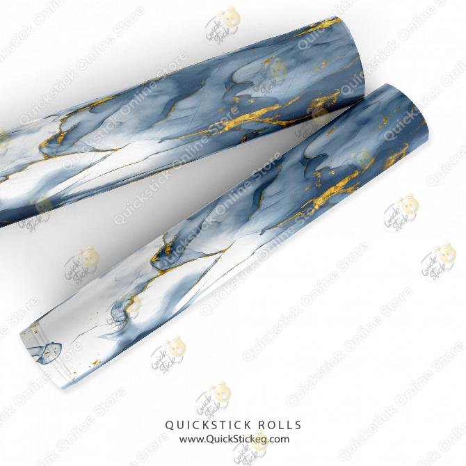 Gold grey marble sticker roll Gold grey marble sticker roll - الصورة 1