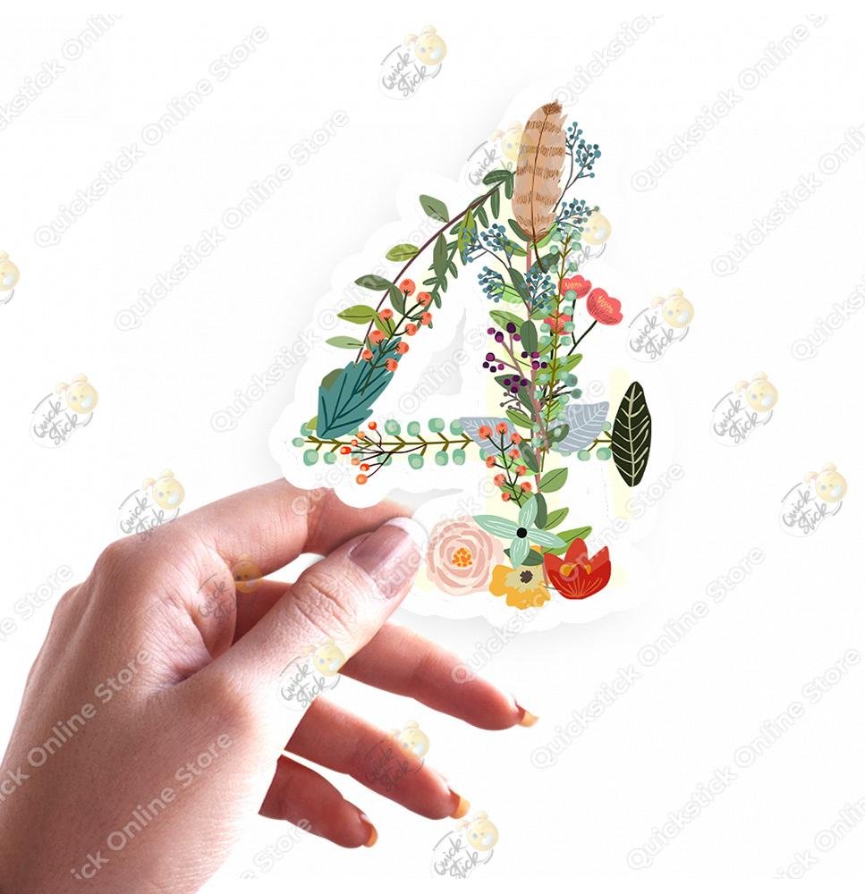 Quickstick Floral Alphabet 4 Quickstick Floral Alphabet No.4 - الصورة 1