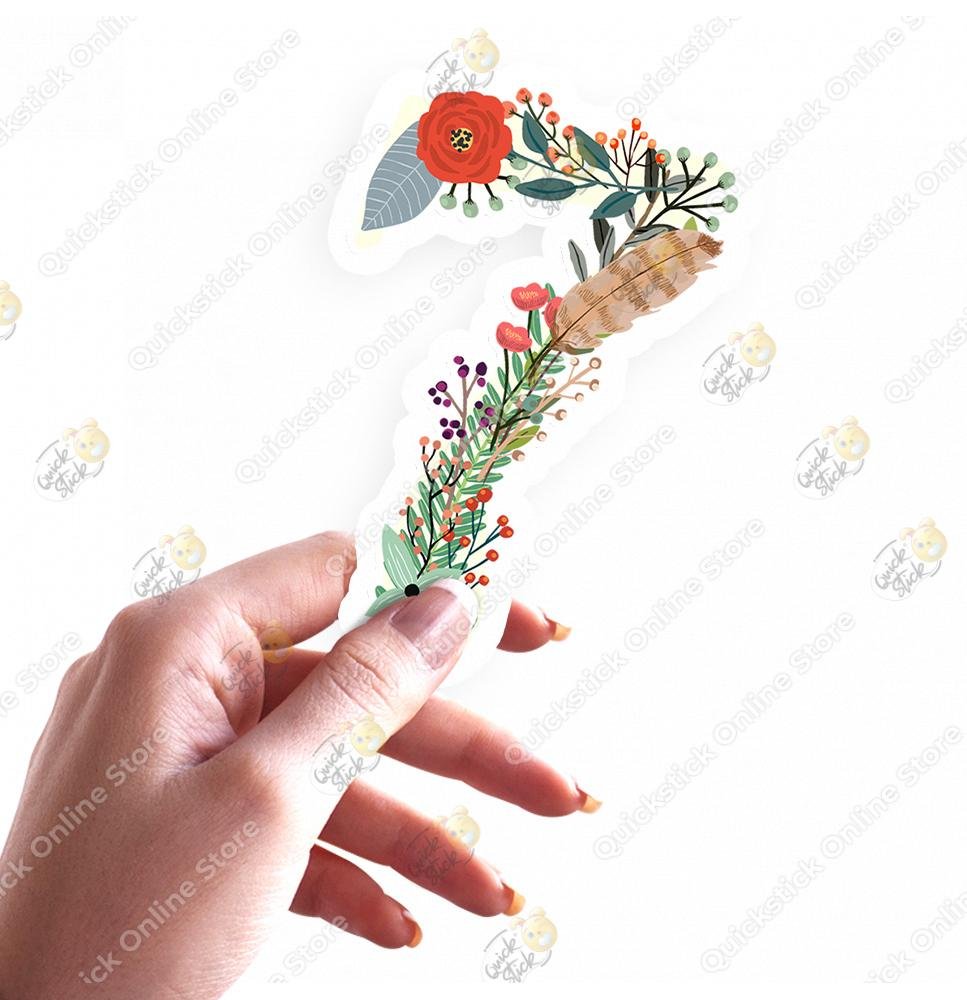 Quickstick Floral Alphabet 7 Quickstick Floral Alphabet No.7 - الصورة 1