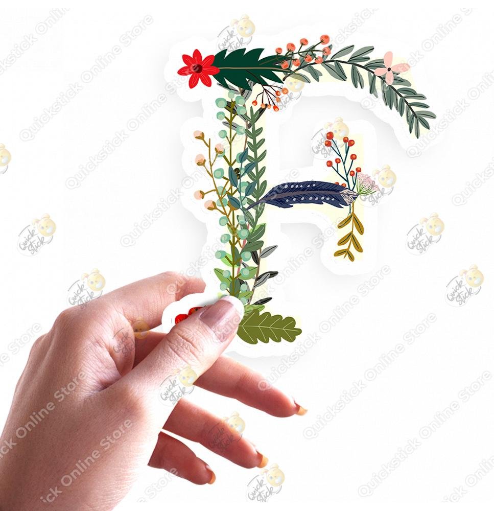 Quickstick Floral Alphabet f Quickstick Floral Alphabet f - Image 1