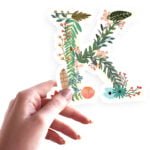 Quickstick Floral Alphabet k