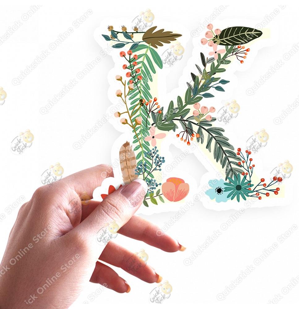 Quickstick Floral Alphabet k Quickstick Floral Alphabet k - Image 1