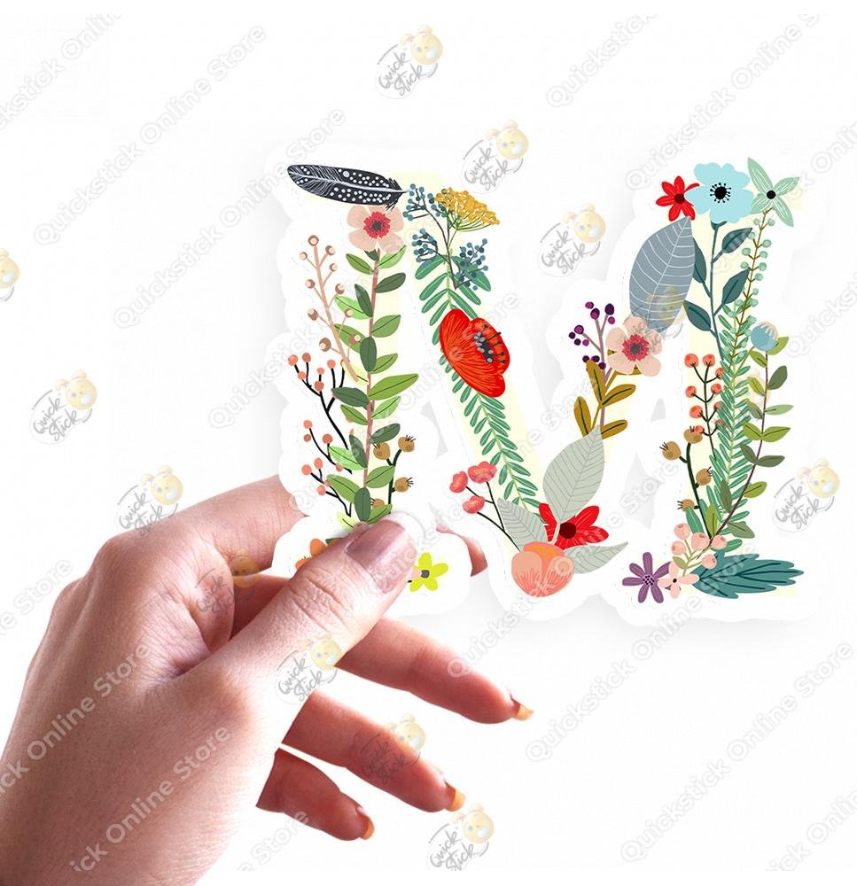 Quickstick Floral Alphabet m Quickstick Floral Alphabet m - Image 1