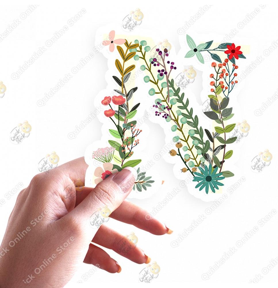 Quickstick Floral Alphabet n Quickstick Floral Alphabet n - الصورة 1