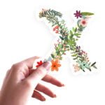 Quickstick Floral Alphabet X