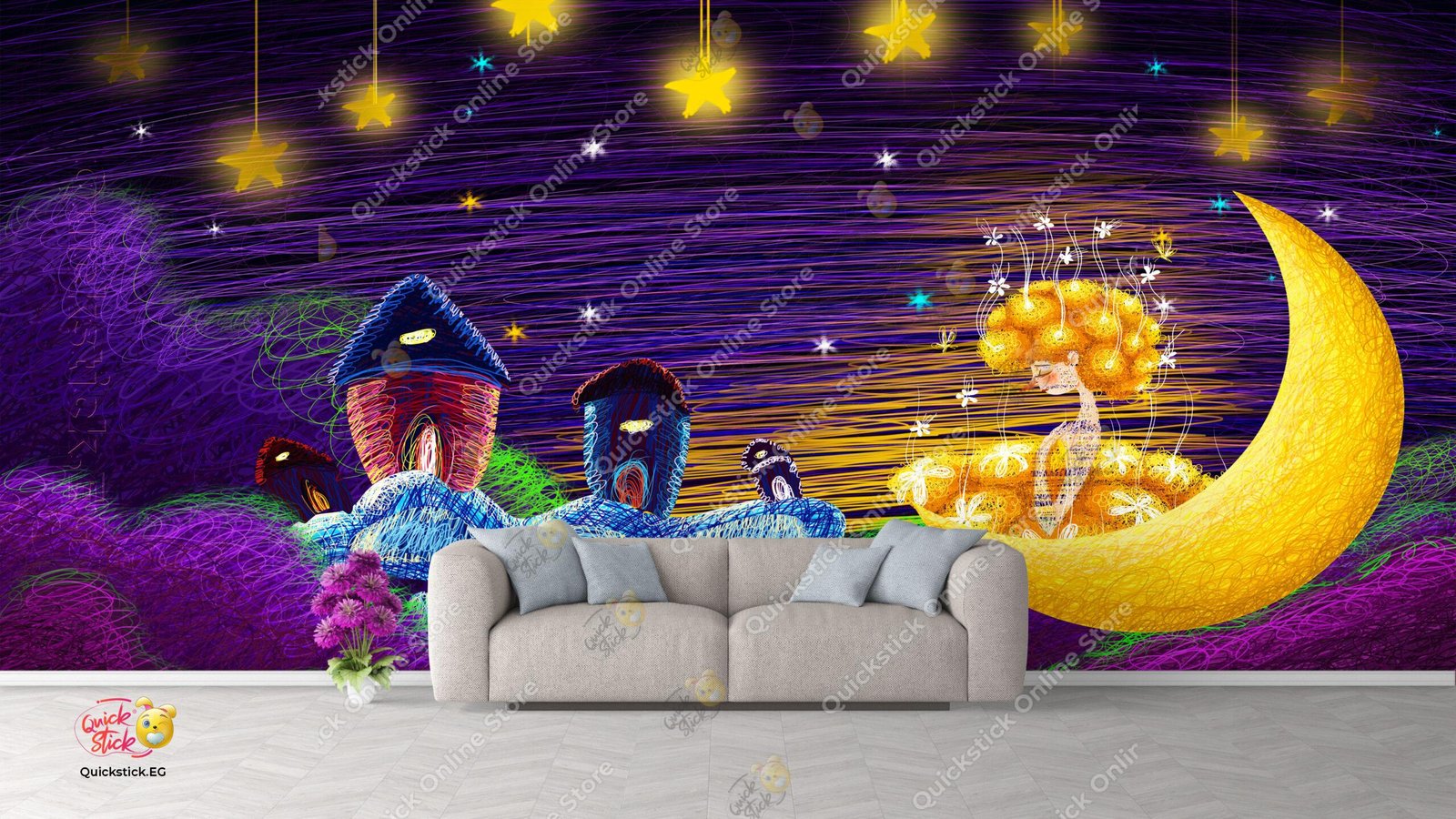 3D fantasy starry moon 3D fantasy starry moon - الصورة 1