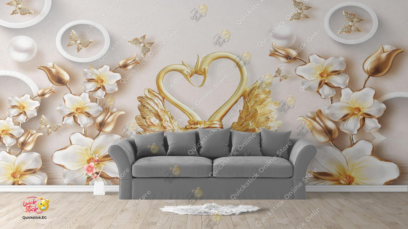 3D flower pearl jewel 3D flower pearl jewel - Image 1