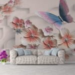 3d butterfly and flower Quickstick