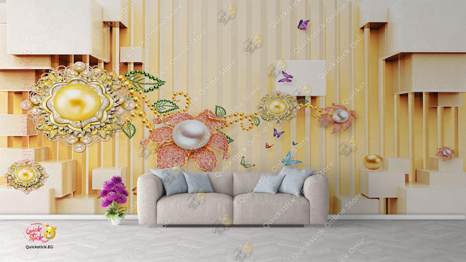 3d jewelry tv Wall 3d jewelry tv Wall - الصورة 1