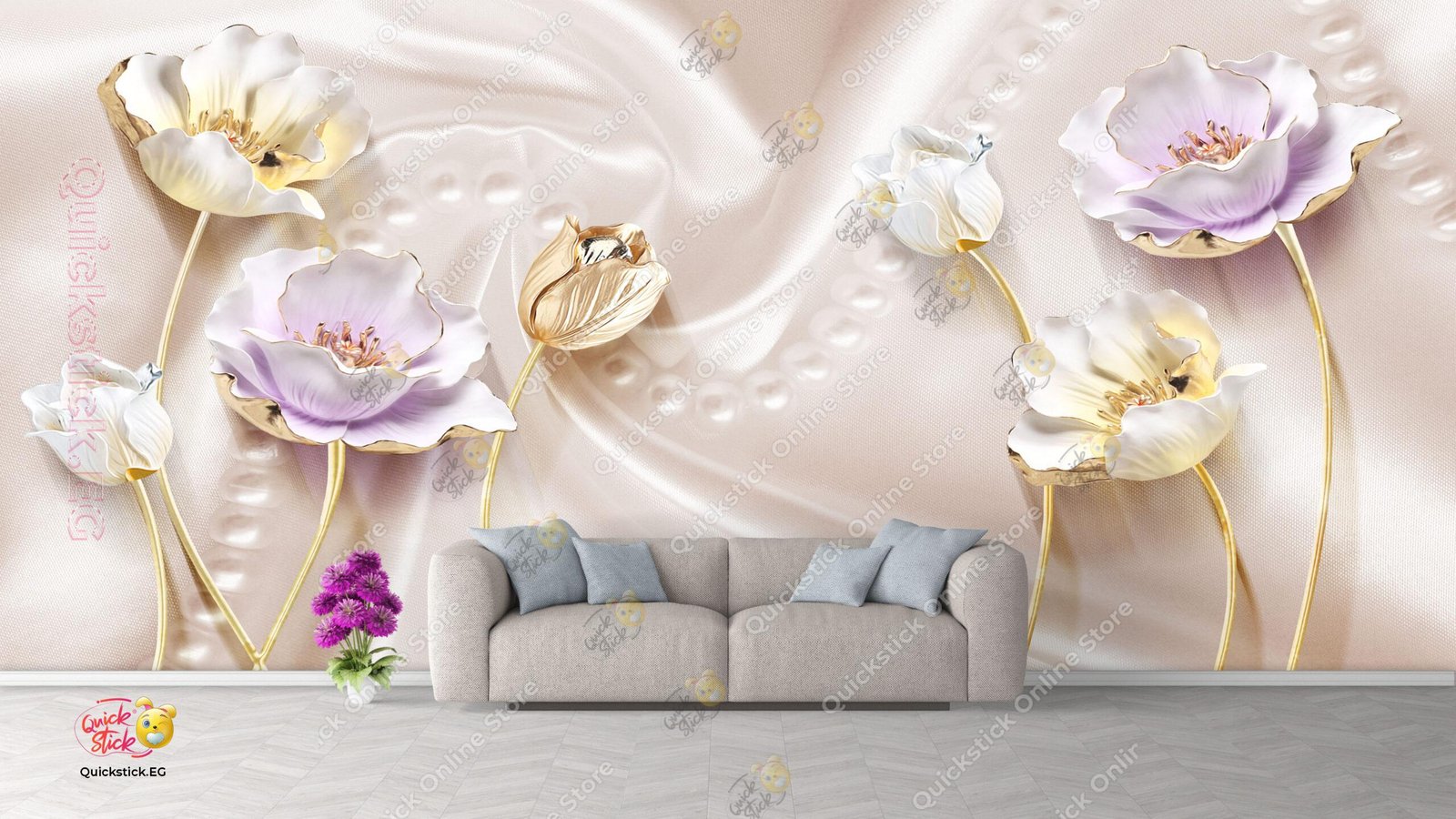 3d pink satin 3d pink satin - الصورة 1