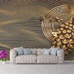 Gold peacock