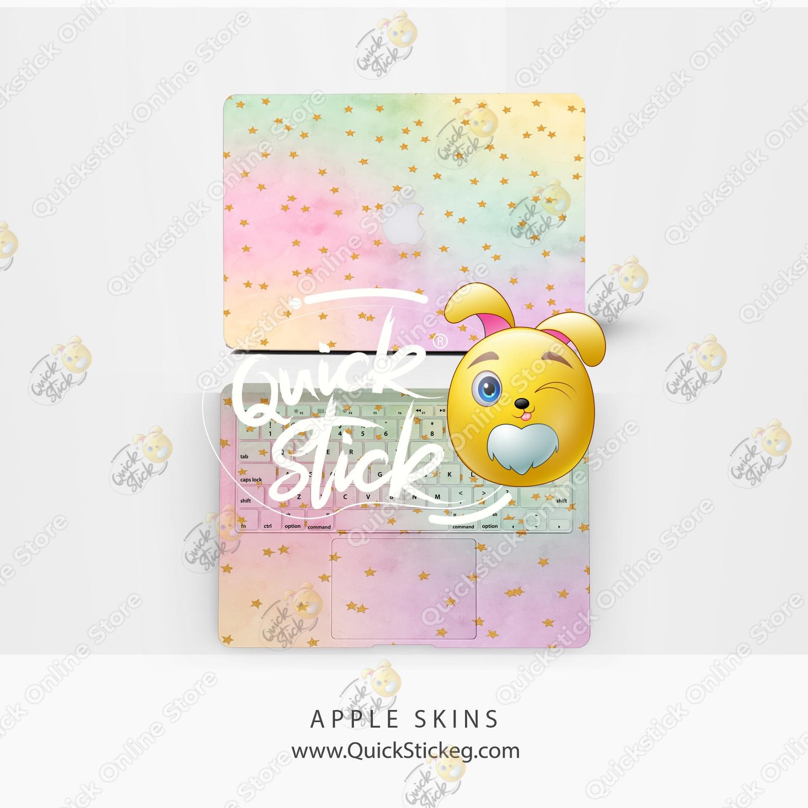 1 Macbook Pastel stars skins - Image 1