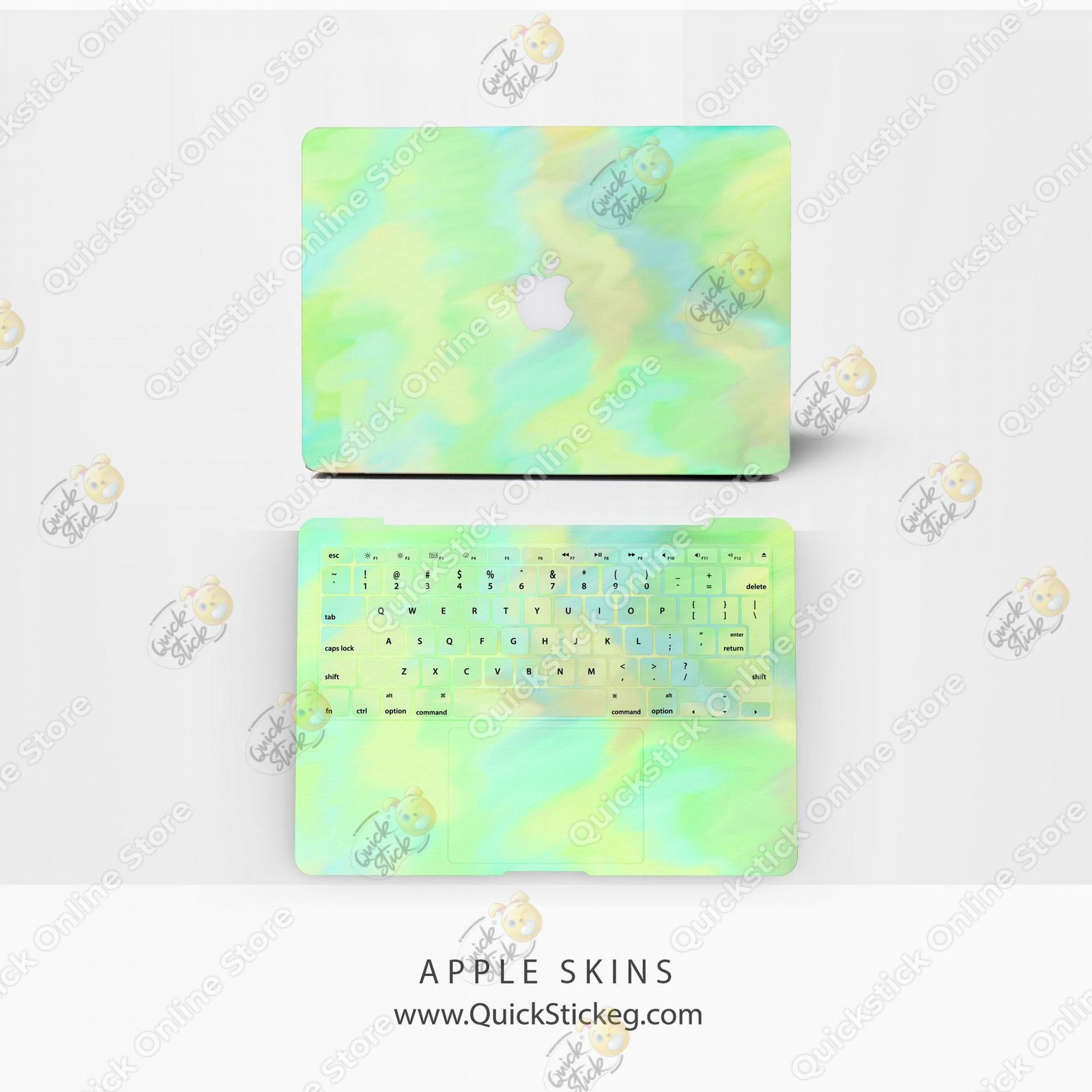 2 MacBook Water Colors Skins - الصورة 1