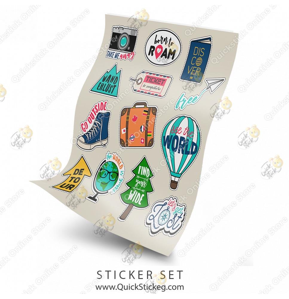 10 Quickstick Stickers Set - Image 1
