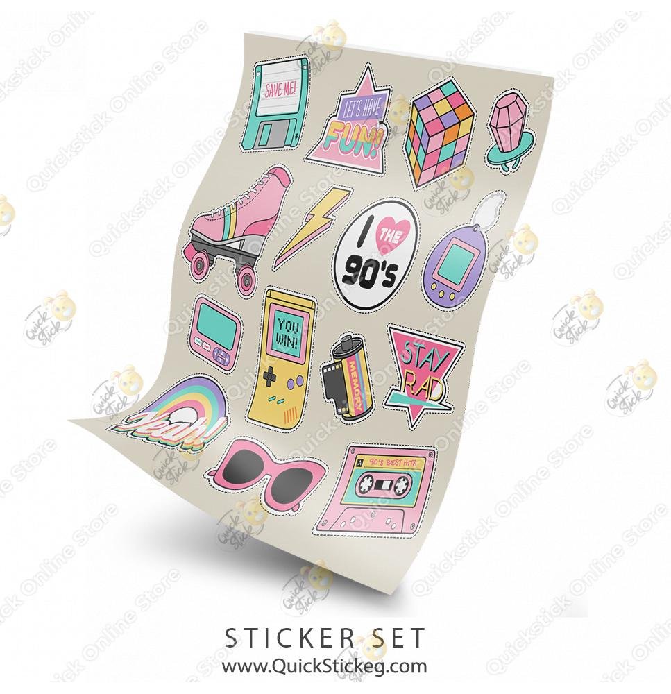 4 Quickstick Stickers Set - Image 1