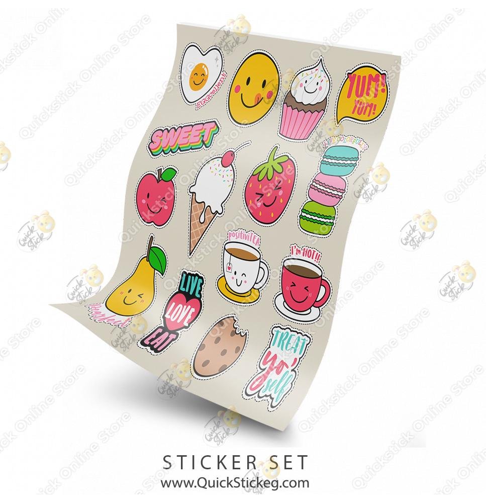 7 Quickstick Stickers Set - Image 1