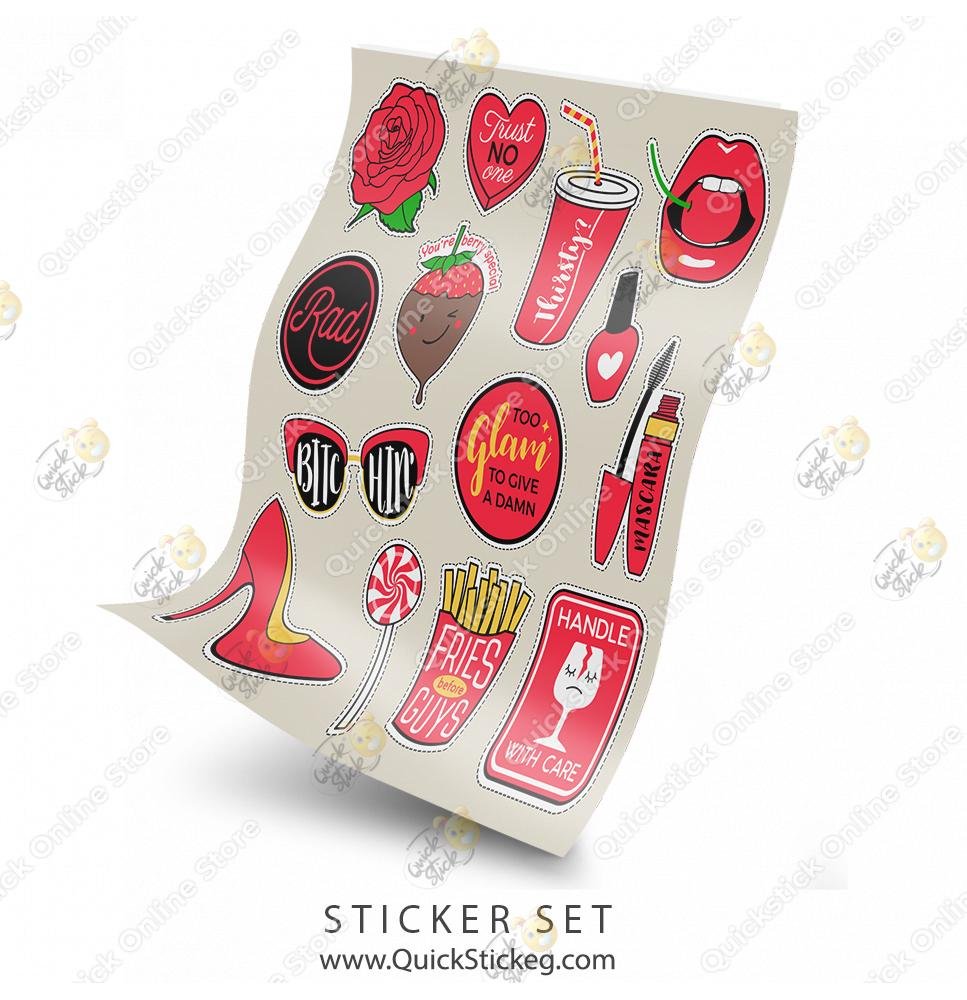 9 Quickstick Stickers Set - Image 1