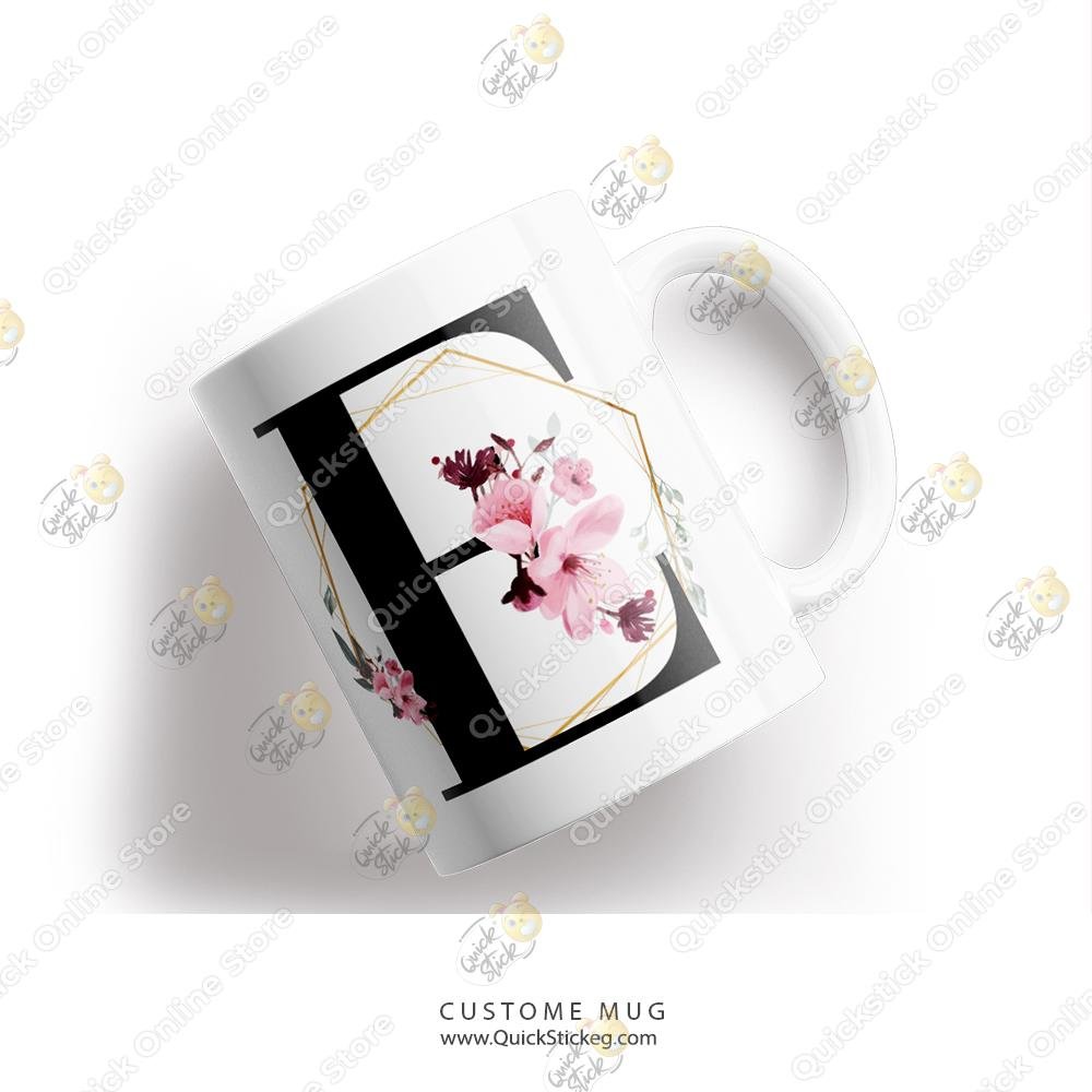 E QuickStick letter E Mug - الصورة 1