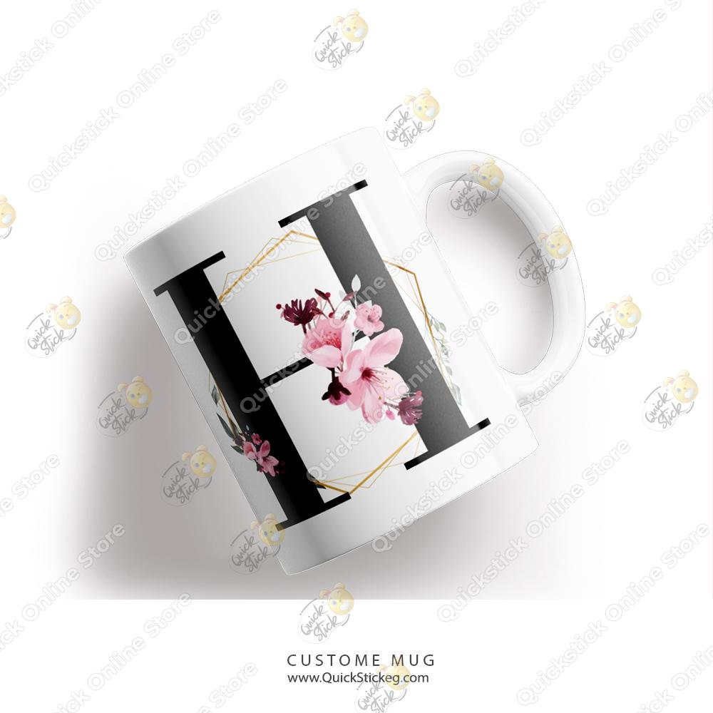 H QuickStick letter H Mug - Image 1
