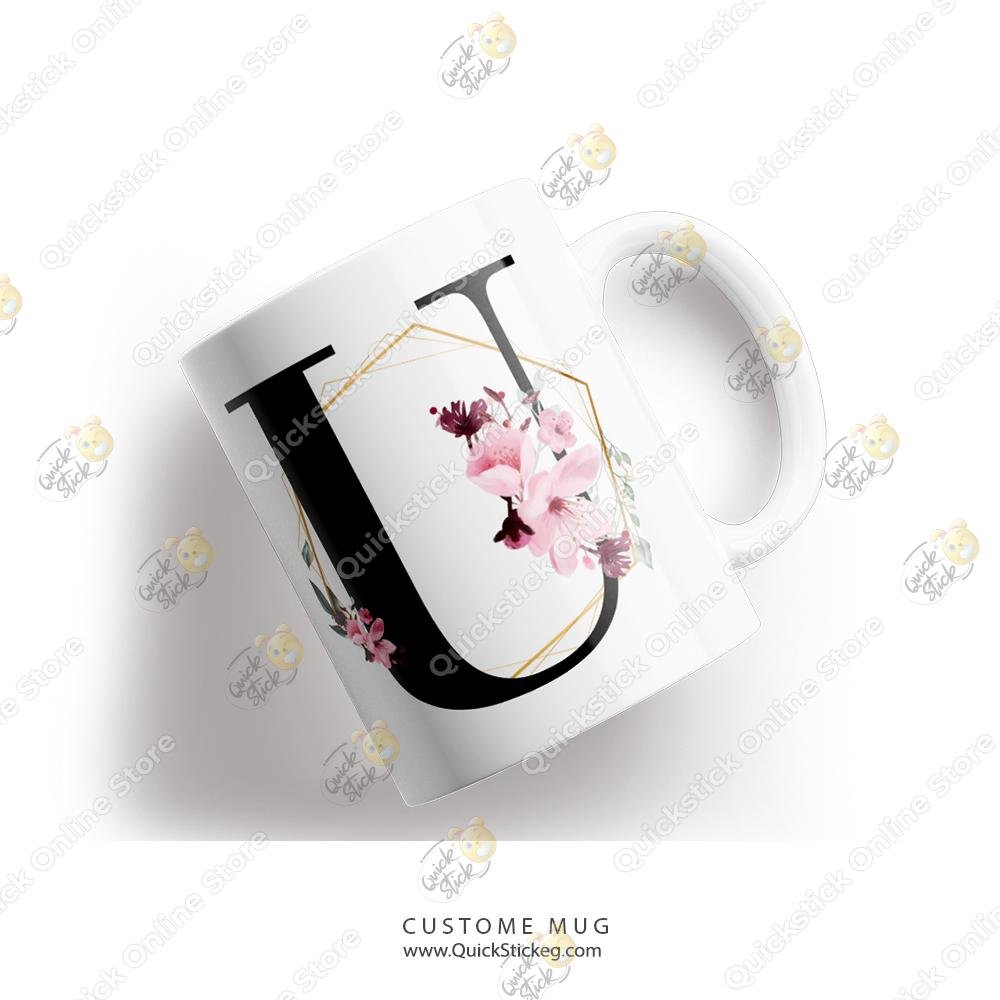 U QuickStick letter U Mug - Image 1