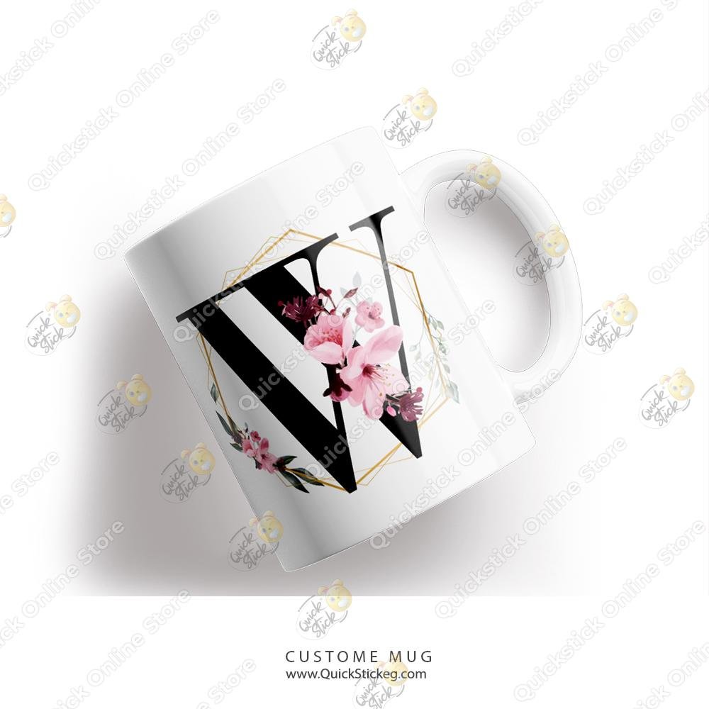 W QuickStick letter W Mug - Image 1
