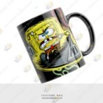 Black Spongebob Custom Mug