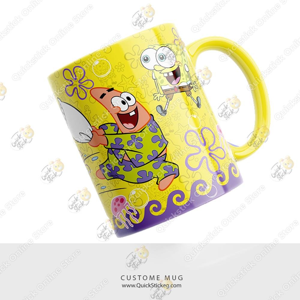 cute spongebob Cute Spongebob Custom Mug - Image 1
