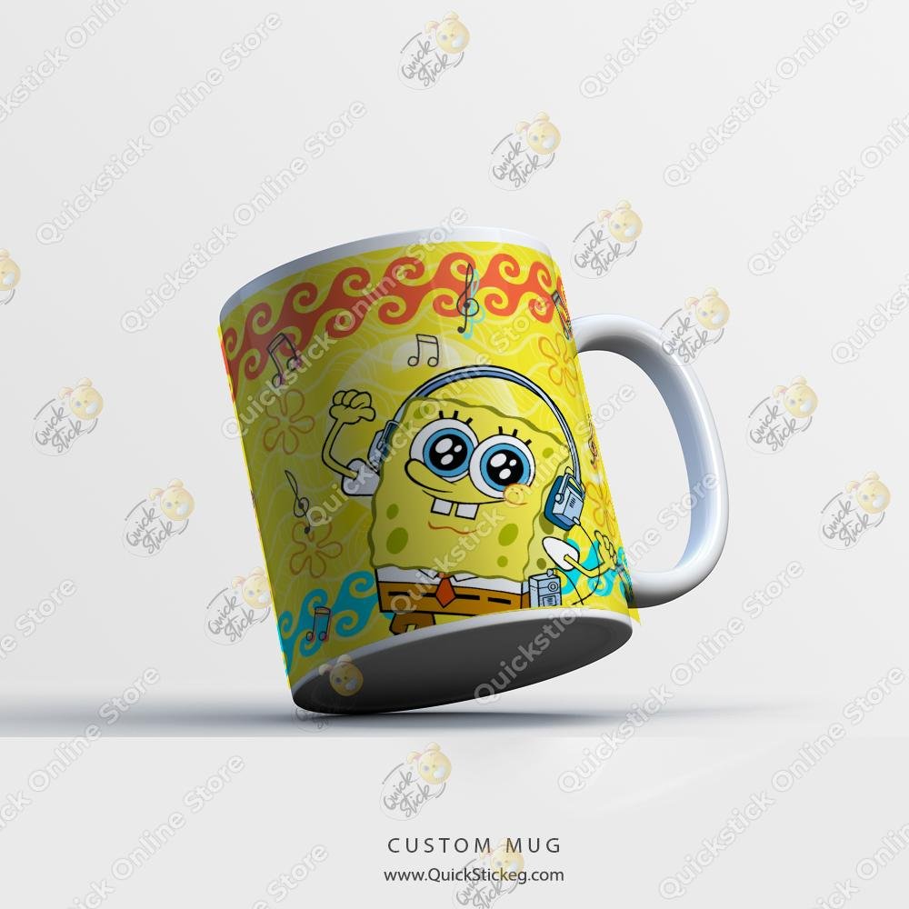 musical spongebob copy Musical Spongebob Custom Mug - Image 1