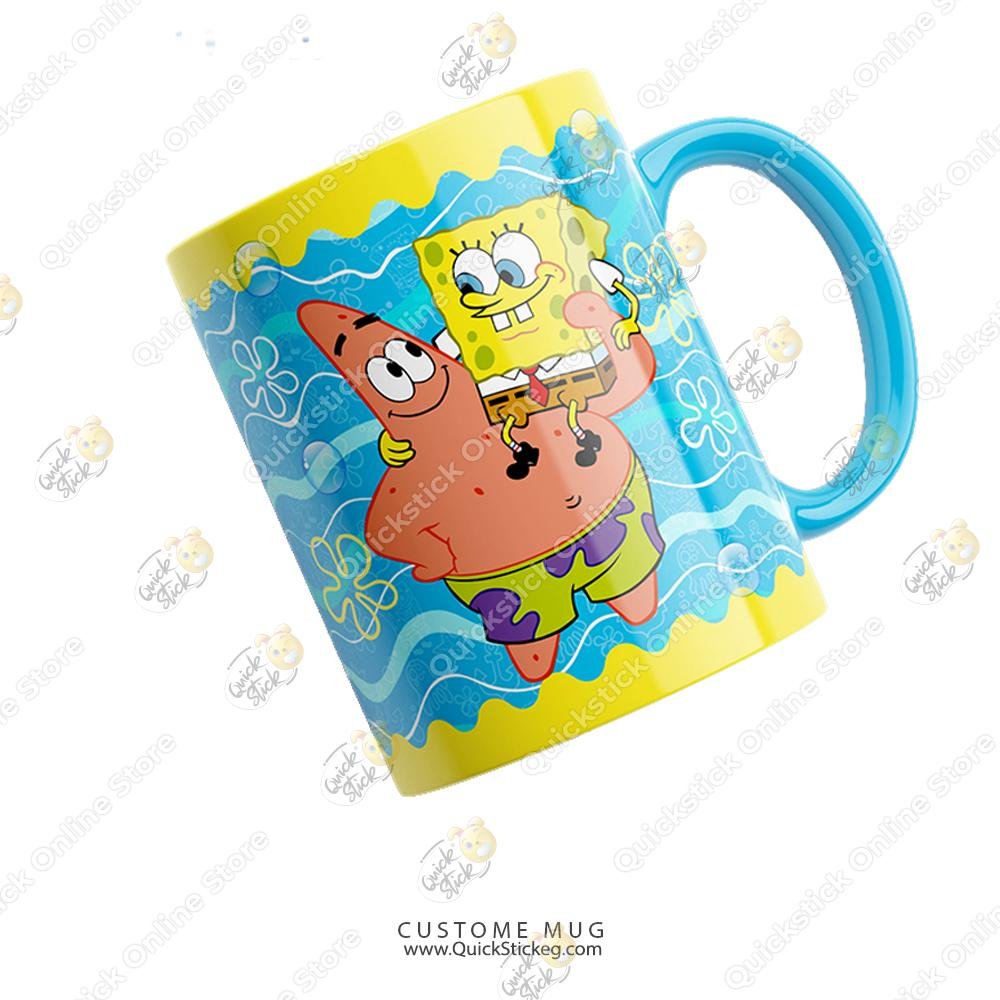 sponge bob Spongebob Custom Mug - Image 1